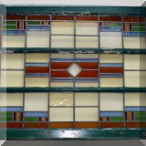 D51. Framed stained glass. - $425